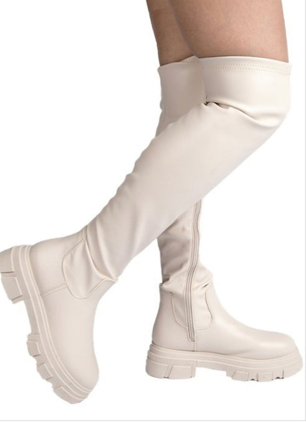 Pull up boots, low side, zipper